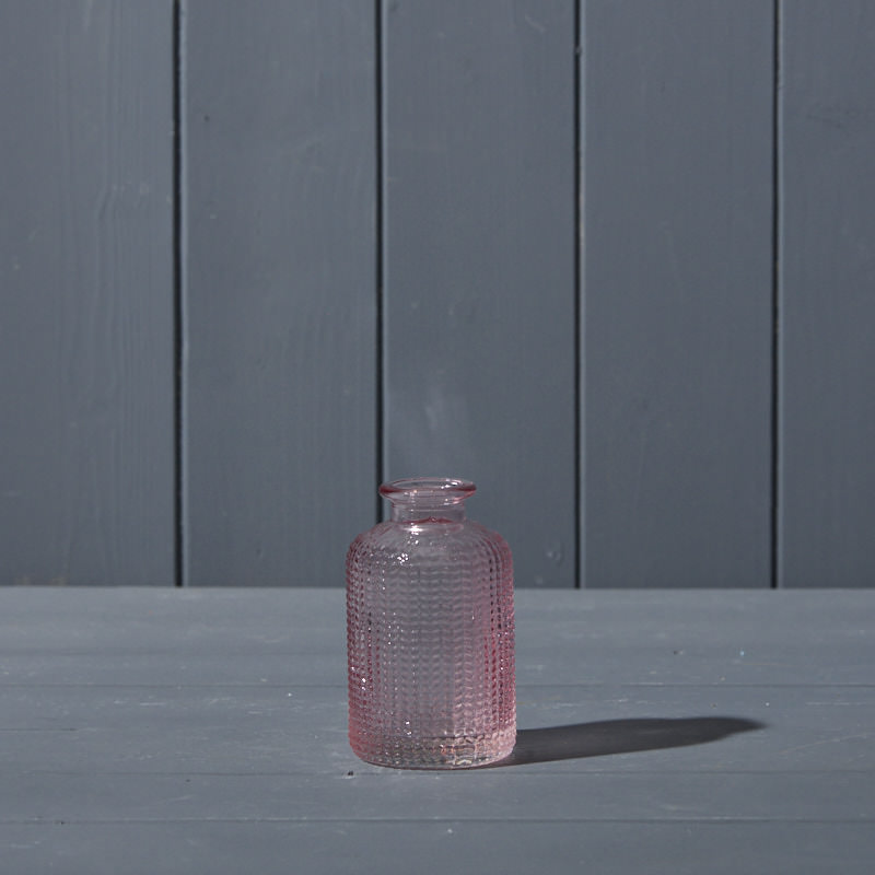 Lavender Dimpled Glass Bottle (10cm) detail page